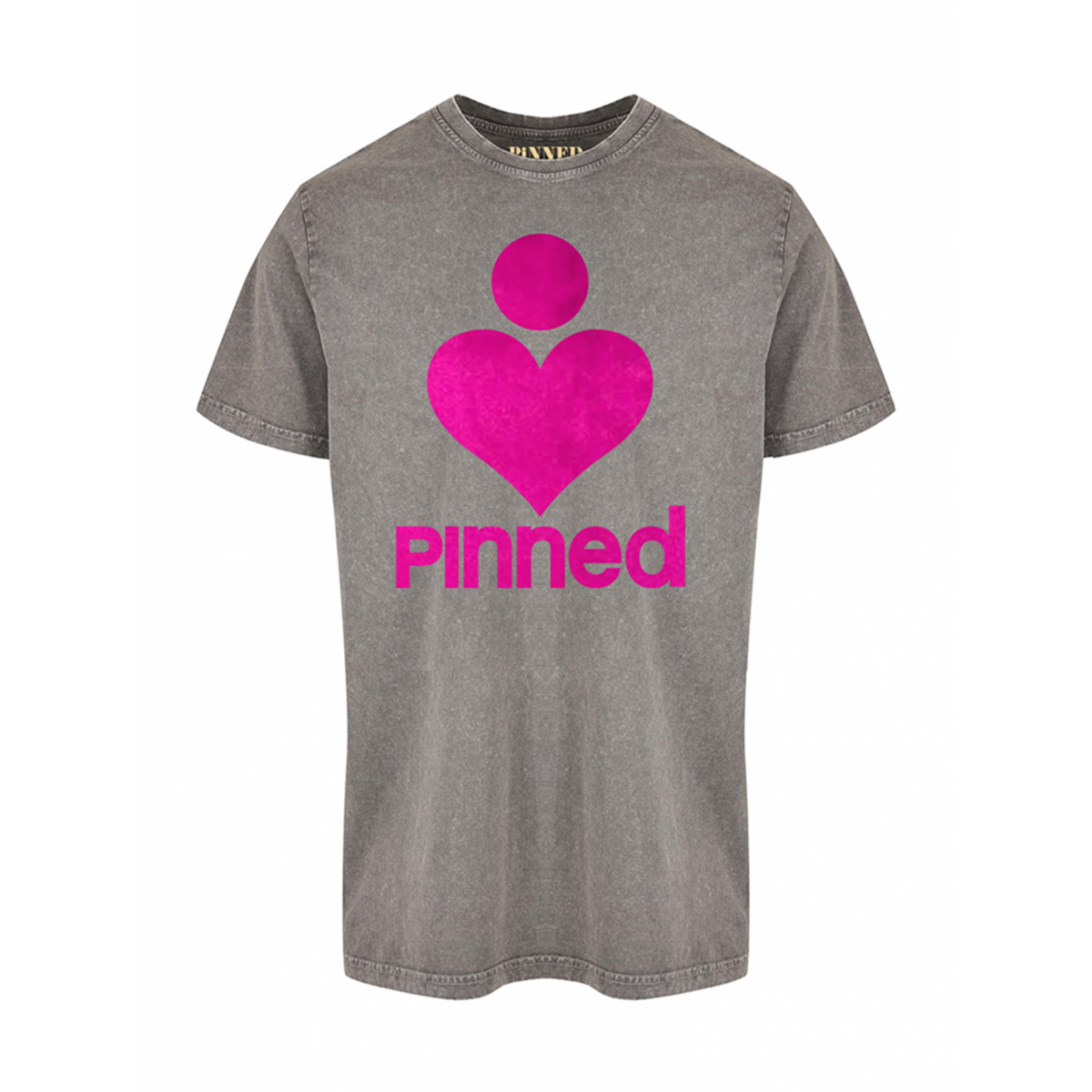 Washed T-shirt PiNNED Neon Pink Velvet