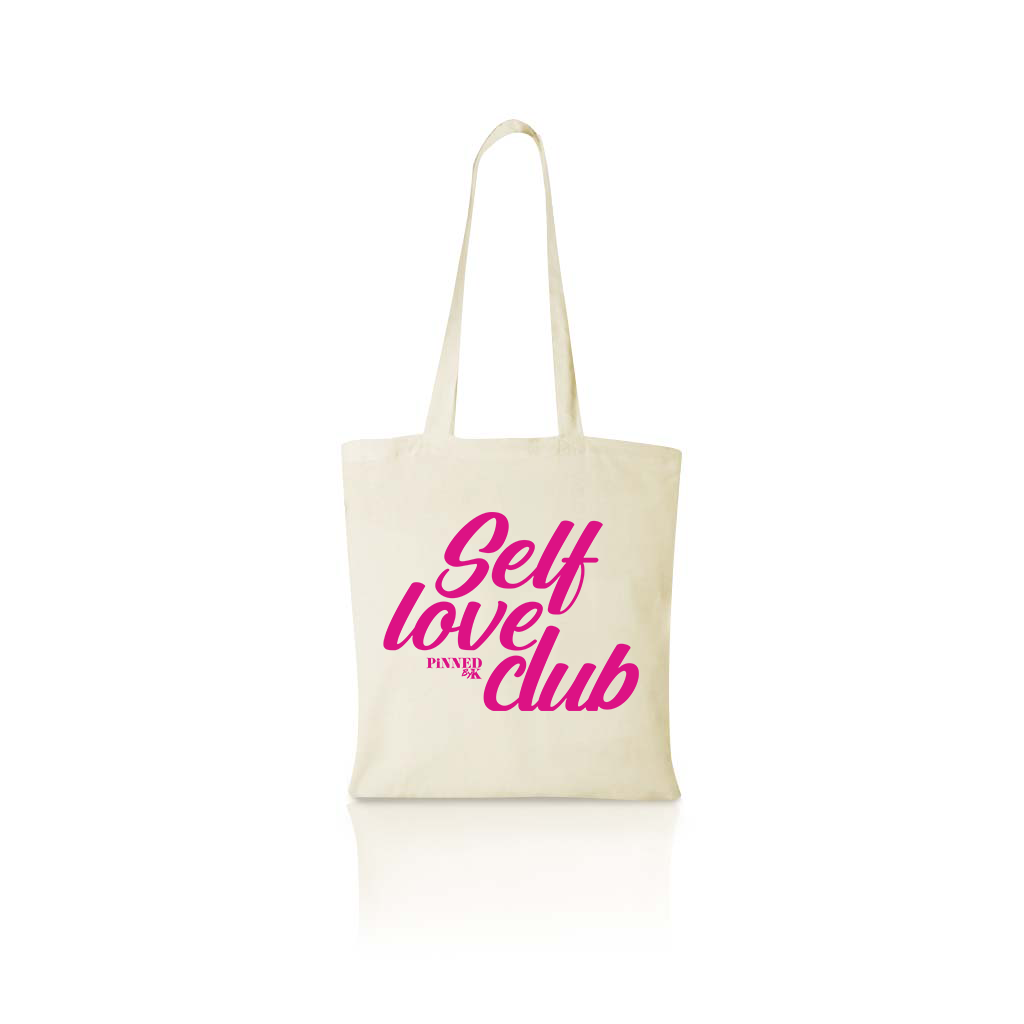 Canvas Bag Self Love Club Pink