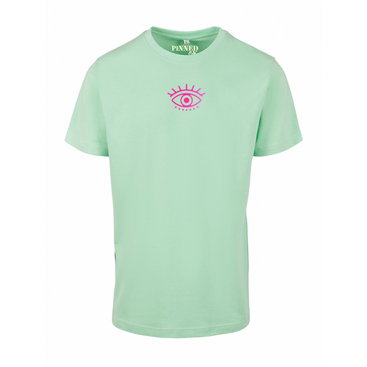 Regular T-shirt Eye Neon Pink Velvet