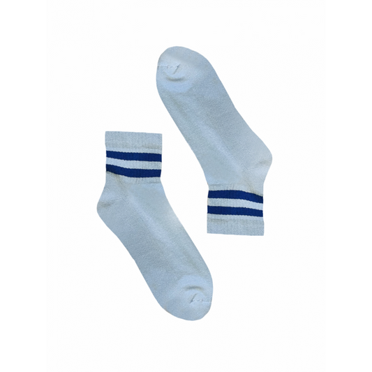 Socks Stripes Blue Sportive
