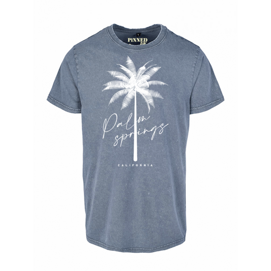Washed T-shirt Palm Springs White