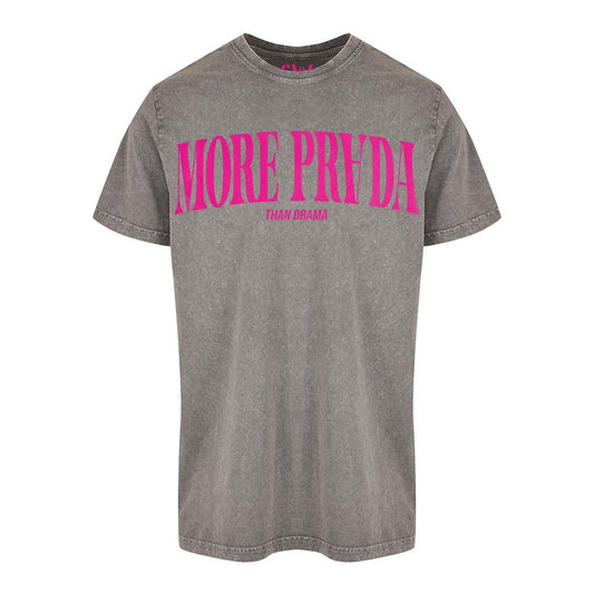 Washed T-shirt More Prada Neon Pink Velvet