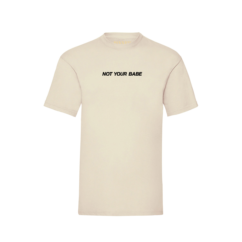 T-shirt Not Your Babe Black Front