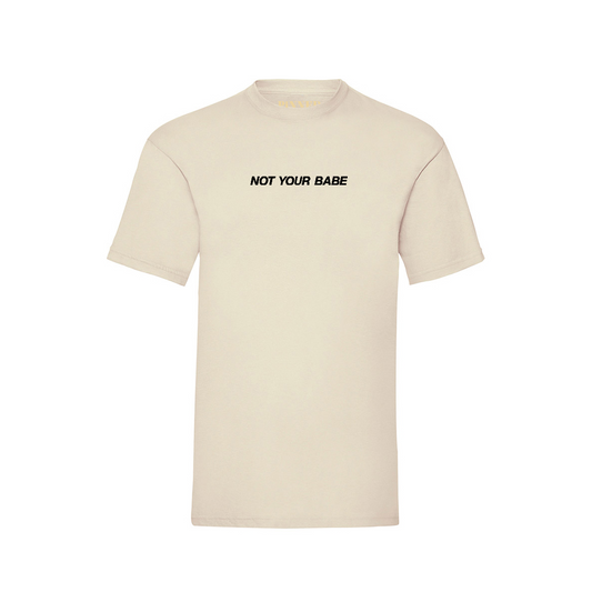 T-shirt Not Your Babe Black Front