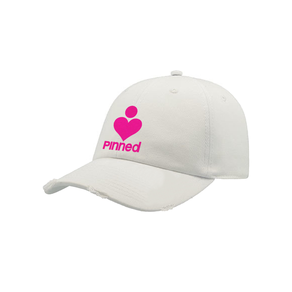 Cap PiNNED Neon Pink Velvet Destroyed