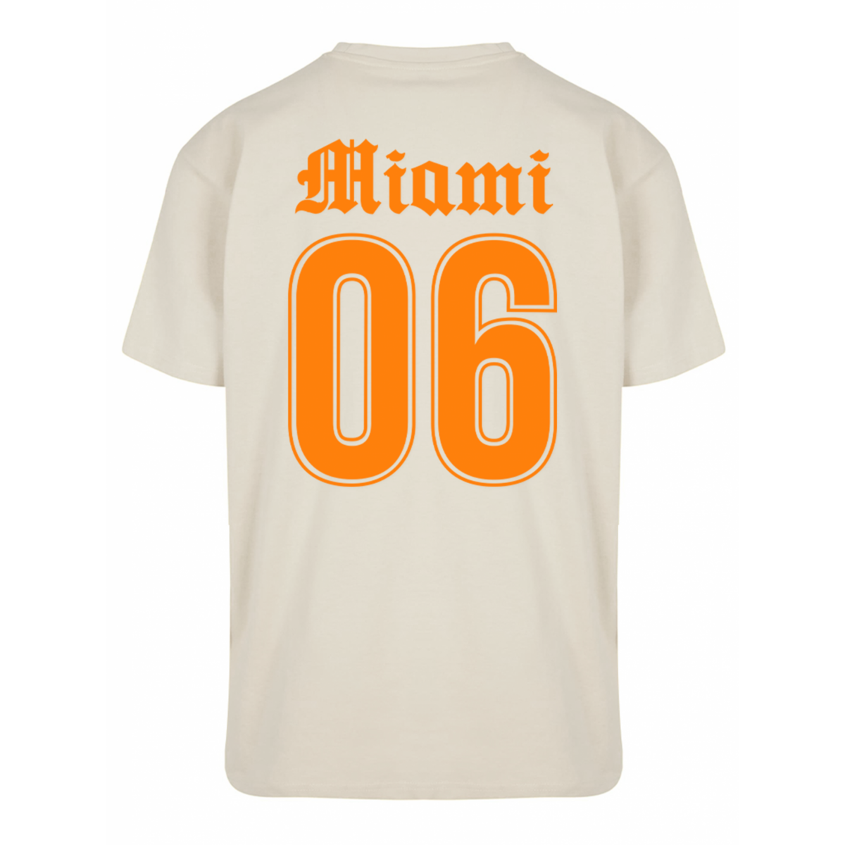 Oversized T-shirt Oranje Fluweel Miami 06