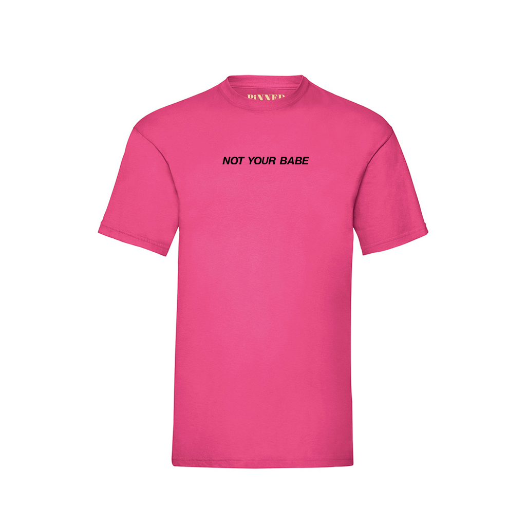 T-shirt Not Your Babe Black Front