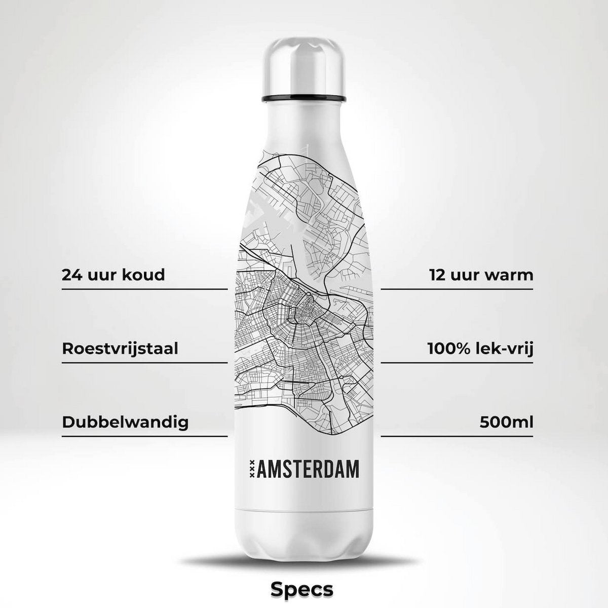 Amsterdam Plattegrond - 500ML