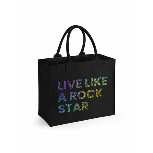 Bag Naturel Square Rockstar Glitter Foil