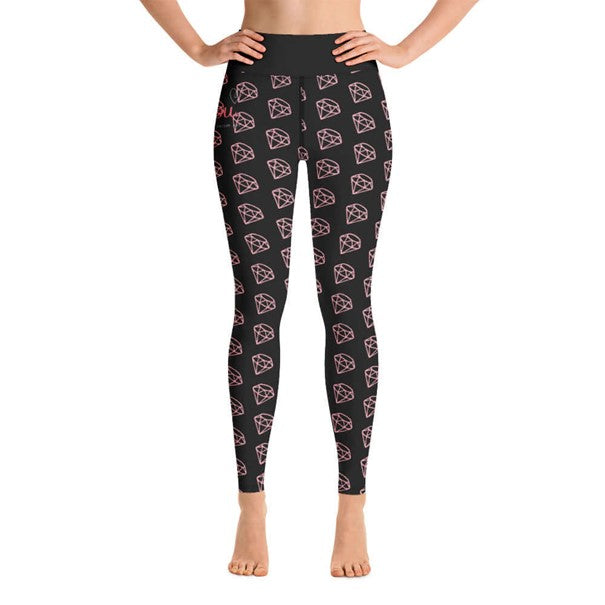 "Be YOU" - Leggings - DIAMOND BLACK