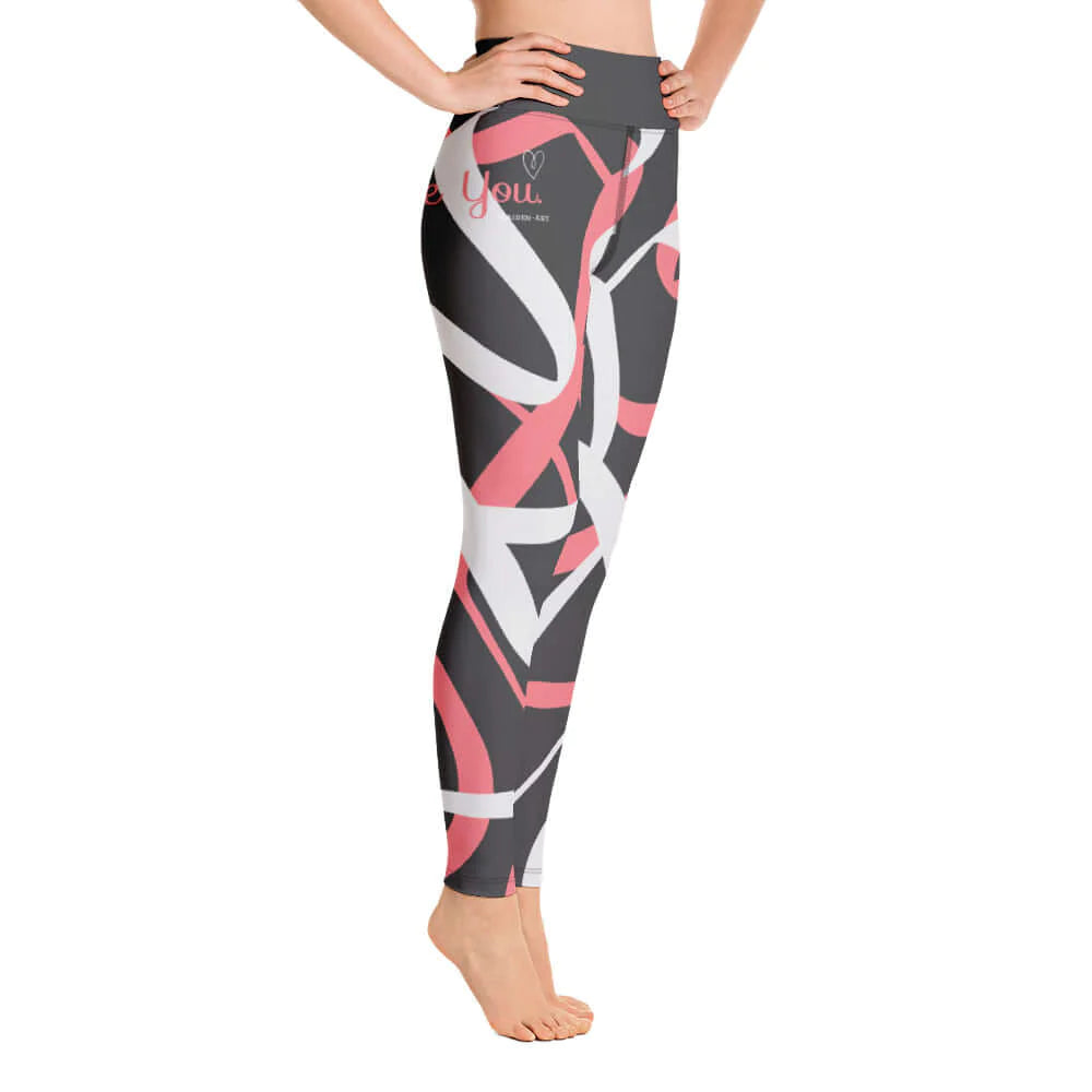 Be You- Leggings - ABSTRACT BLACK