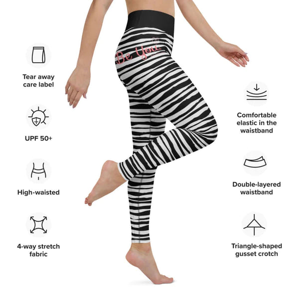 Be You - Leggings - ZEBRA GREY.