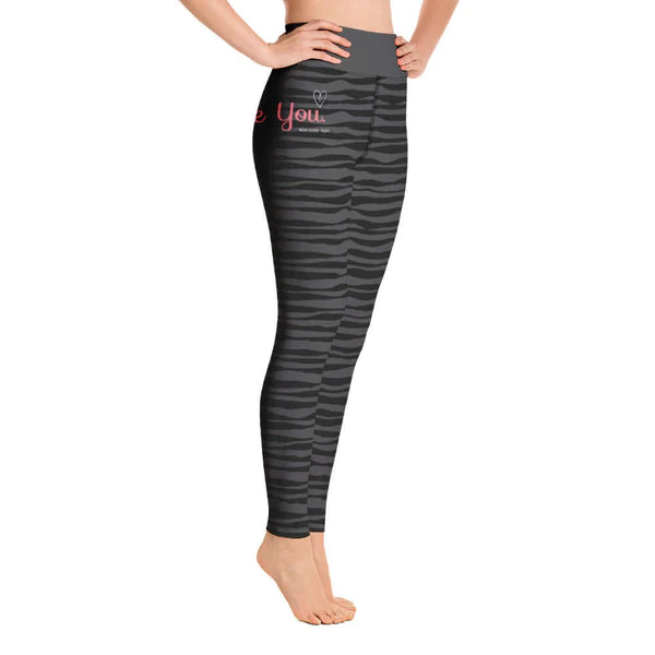 "Be You" - Leggings - ZEBRA BLACK.