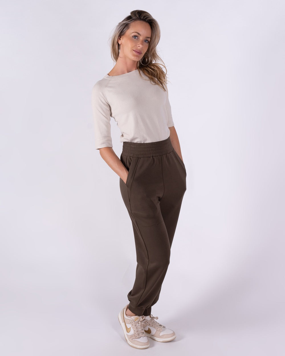 Dames casual trackpant viscose cupro-OXFORD