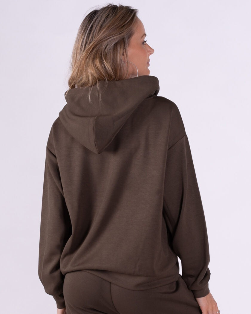 Dames viscose cupro hoody – CAMBRIDGE