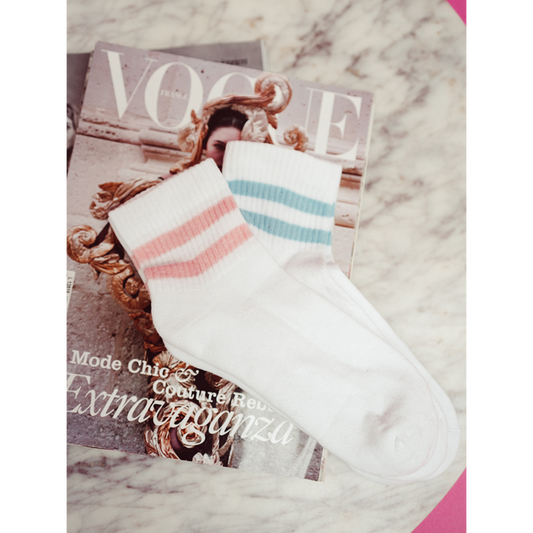 Socks Stripes Light Pink Sportive