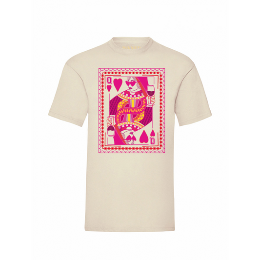 T-shirt Queen Hearts Pink