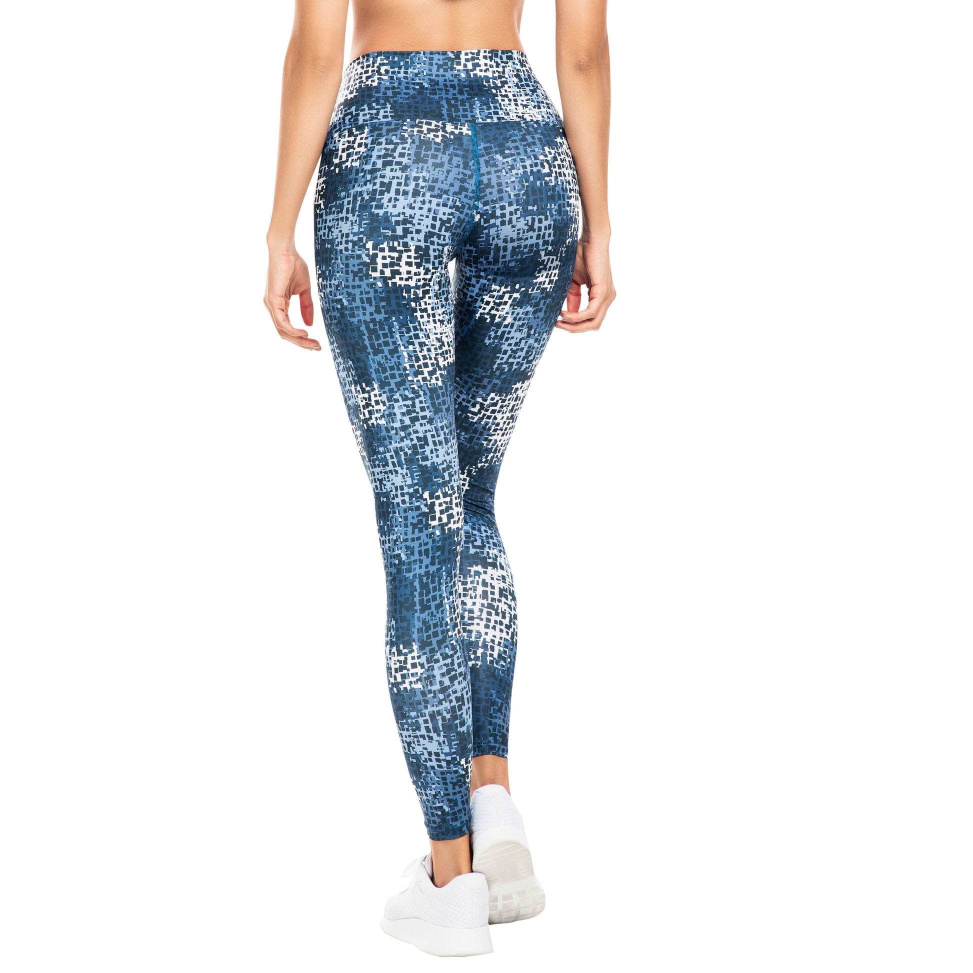 High Rise 7/8 Blue Abstract Sustainable Leggings