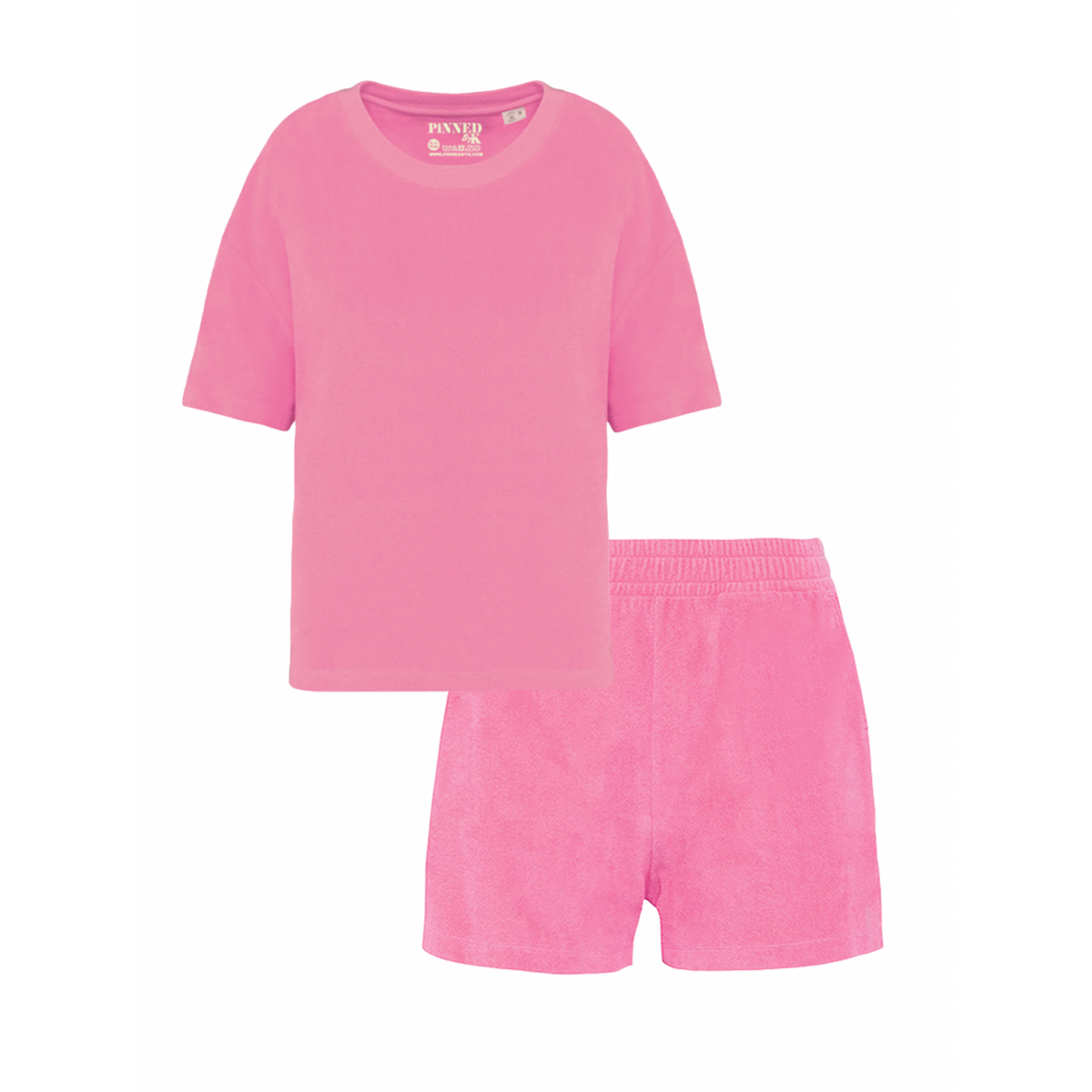 Set Badstof Basic Pink