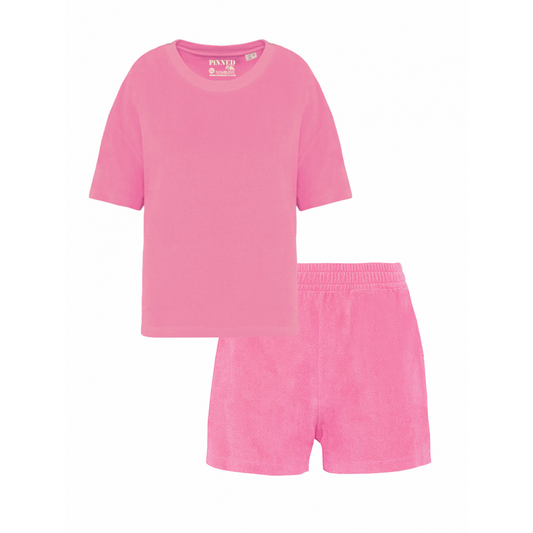 Set Badstof Basic Pink