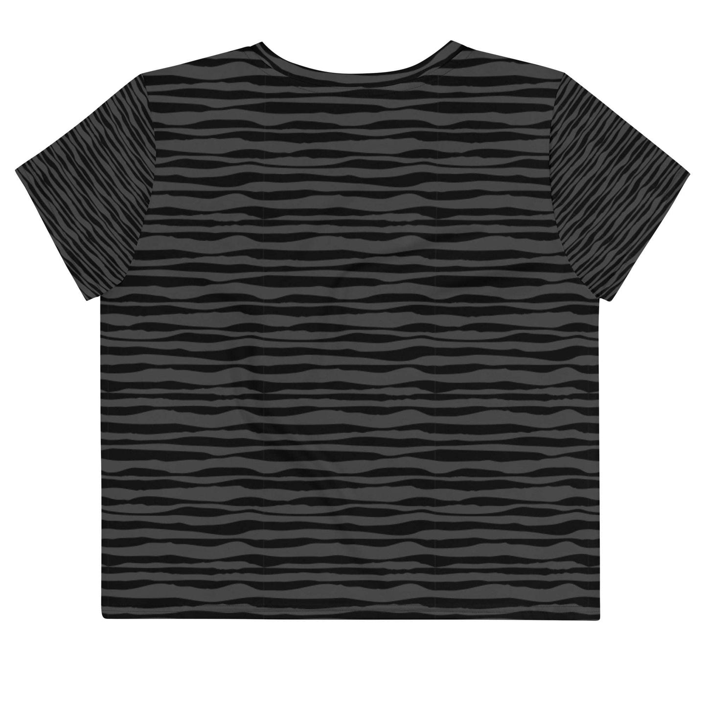 Be You All-Over Print Crop Tee - ZEBRA BLACK.