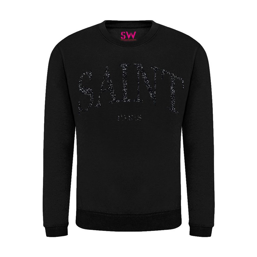 Sweater Saint Paris Black Glitter