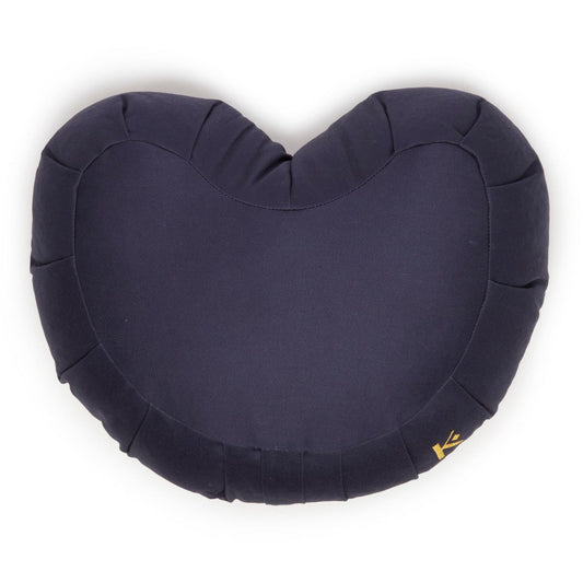 Zafu Heart marineblauw (katoen/boekweit)