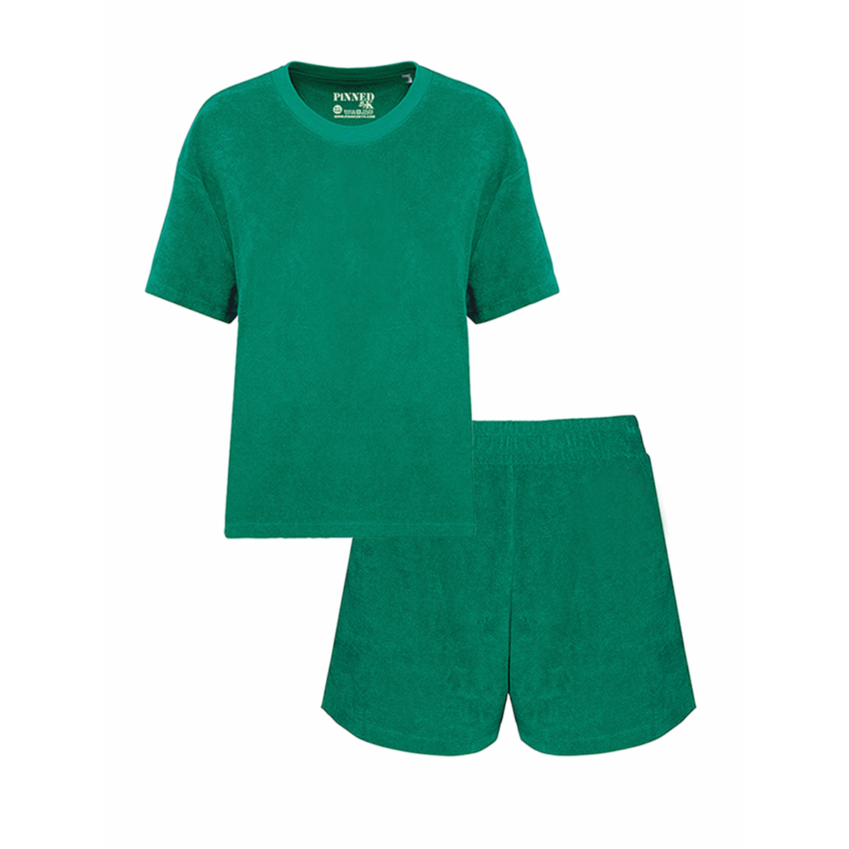 Set Badstof Basic Groen