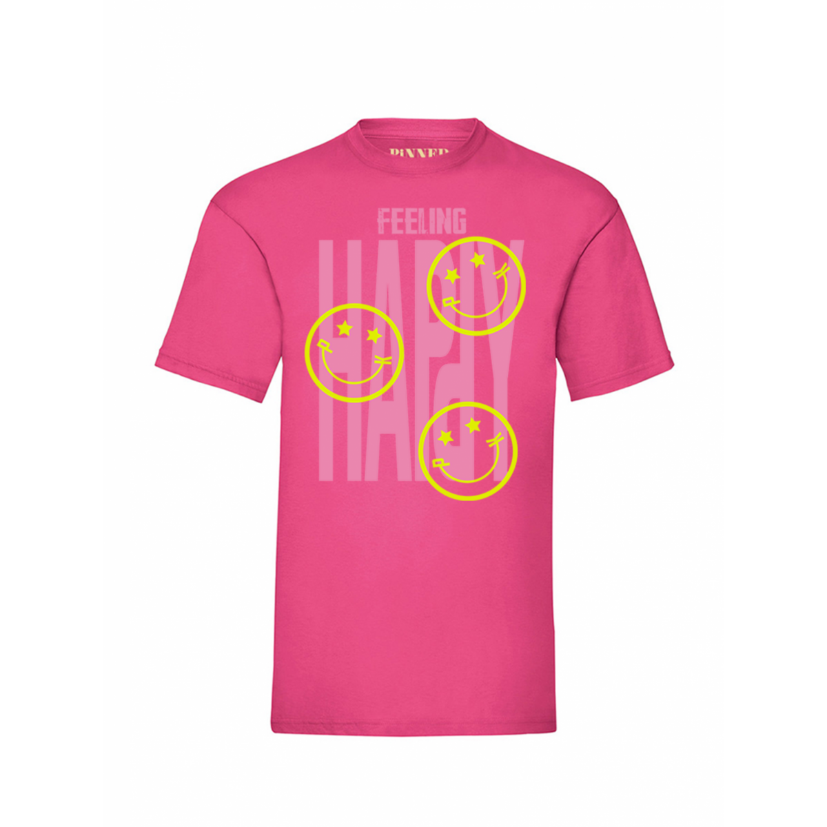 T-shirt Feeling Happy Light Pink