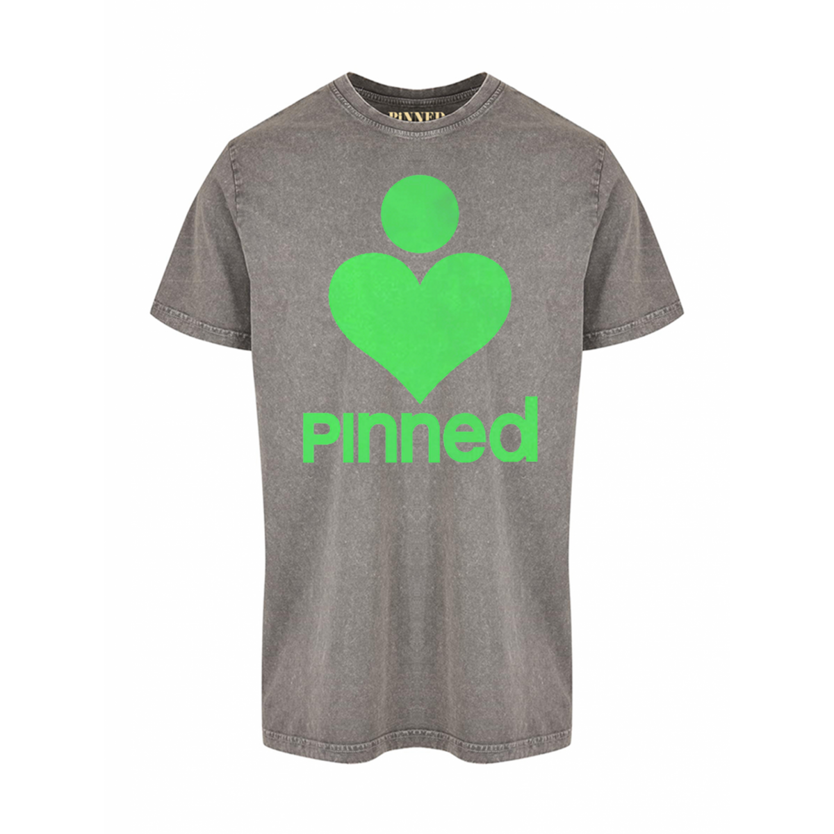 Washed T-shirt PiNNED Neon Green Velvet