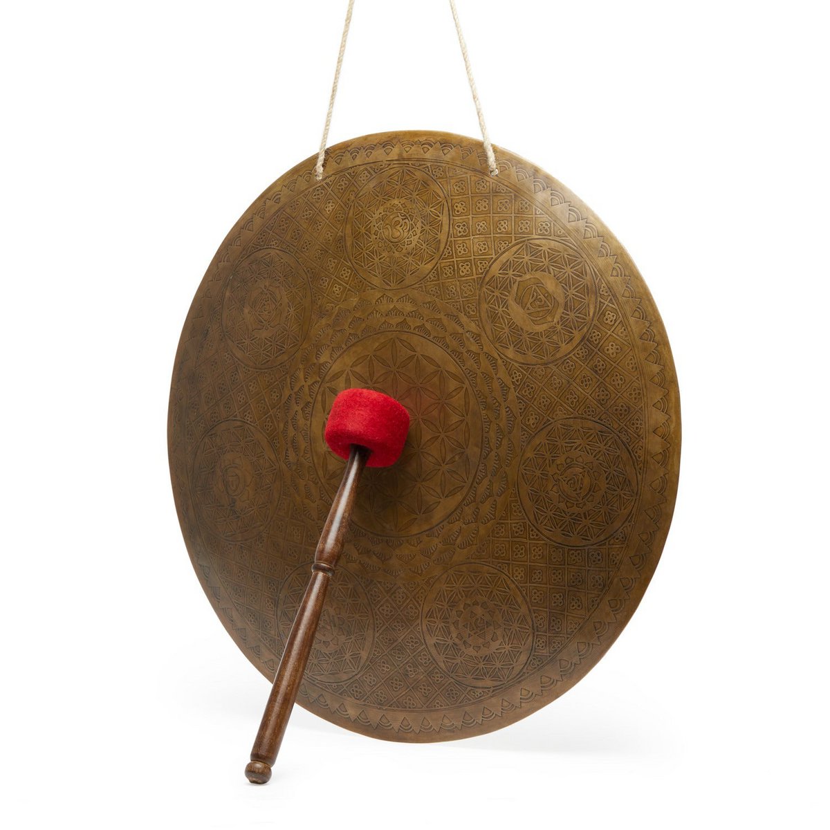 Traditionele zonne-gong "Zeven Chakra's"