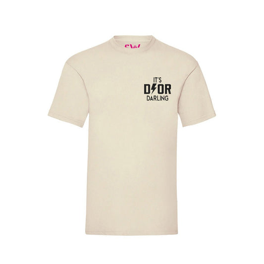 T-shirt Dyor Darling Offwhite Black Velvet Chest