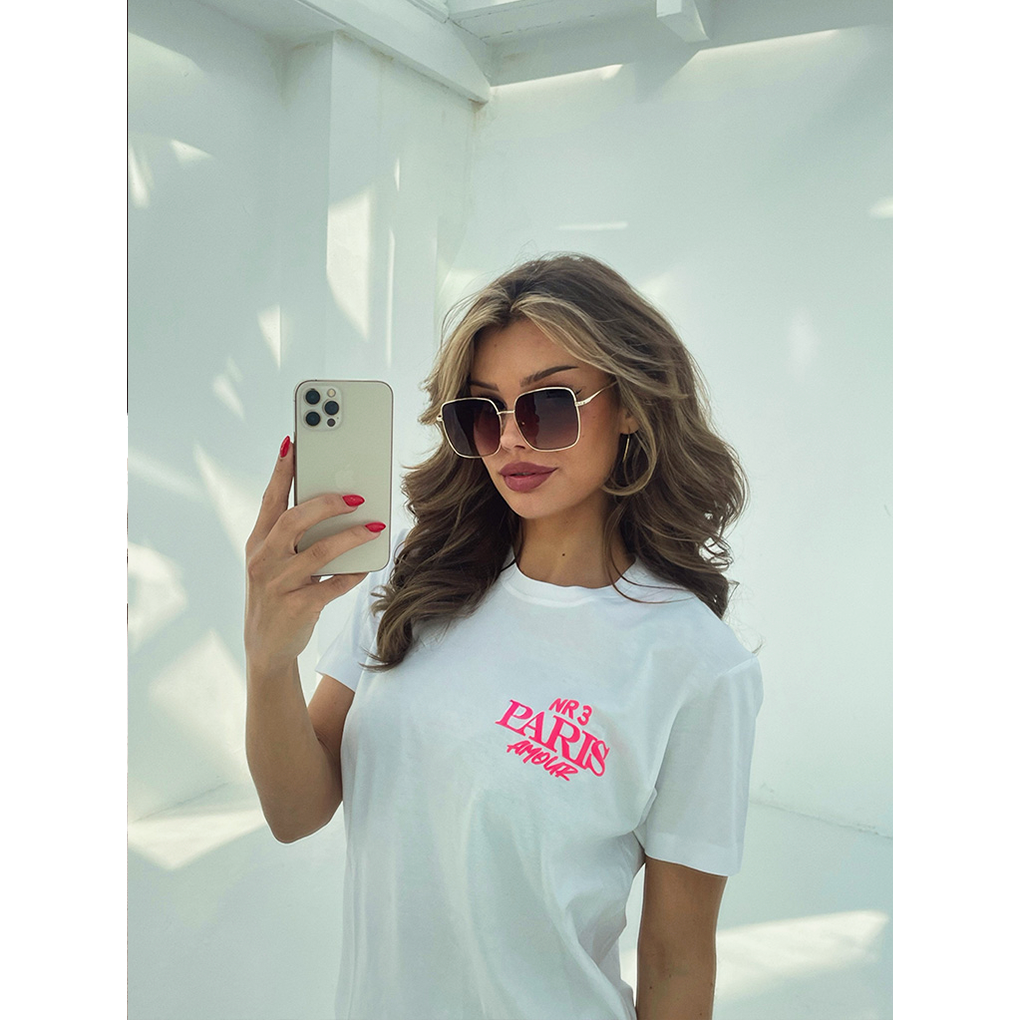 T-shirt Pink Velvet Neon NR3 Paris