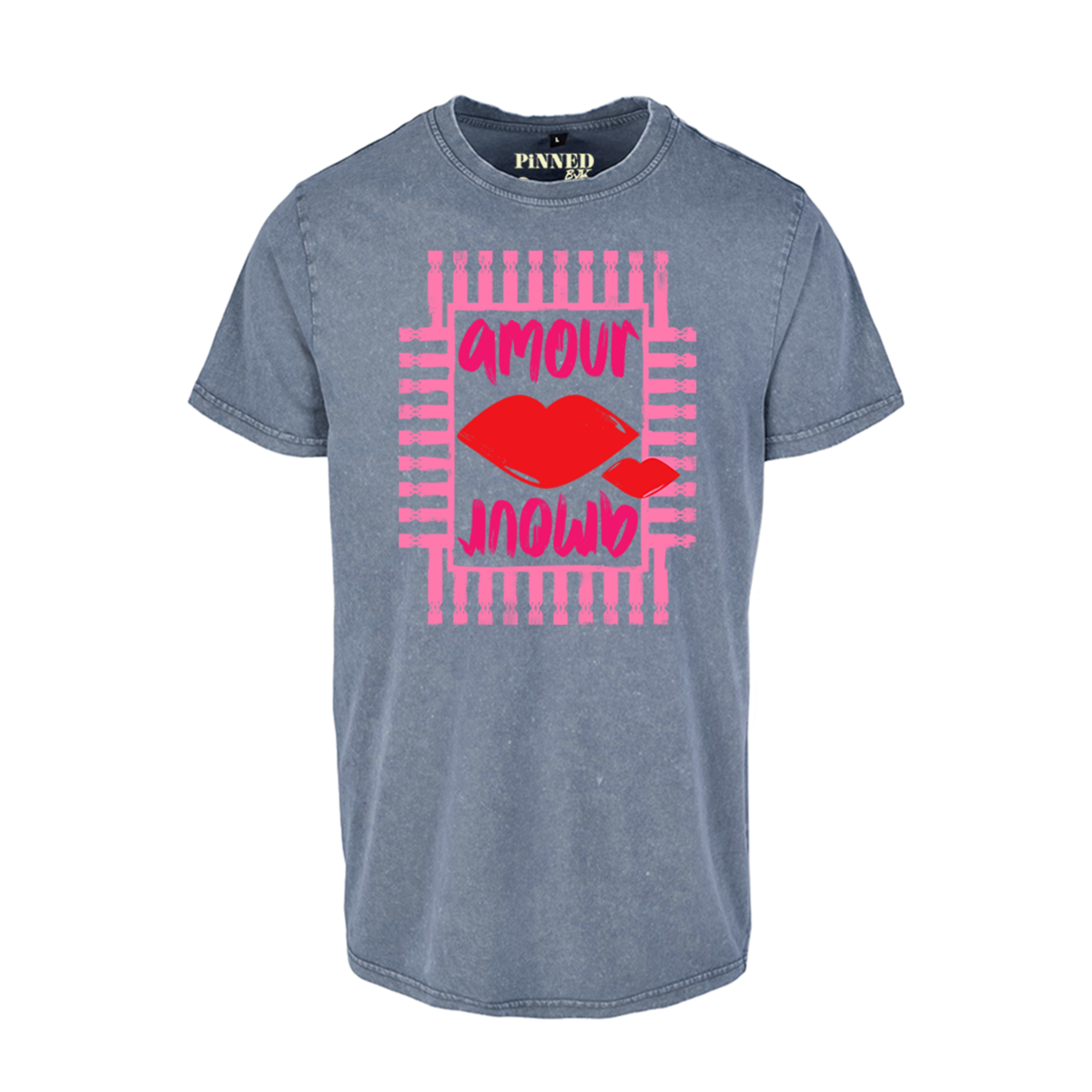 Washed T-shirt Amour Amour Pink