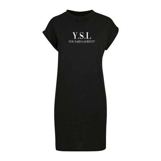 T-shirt Dress Dress White YSL You Said Laurent